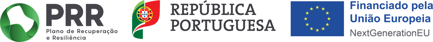 Financiado pela Uniao Europeia - NextGenerationEU . Republica Portuguesa . PRR - Plano de Recuperacao e Resiliencia